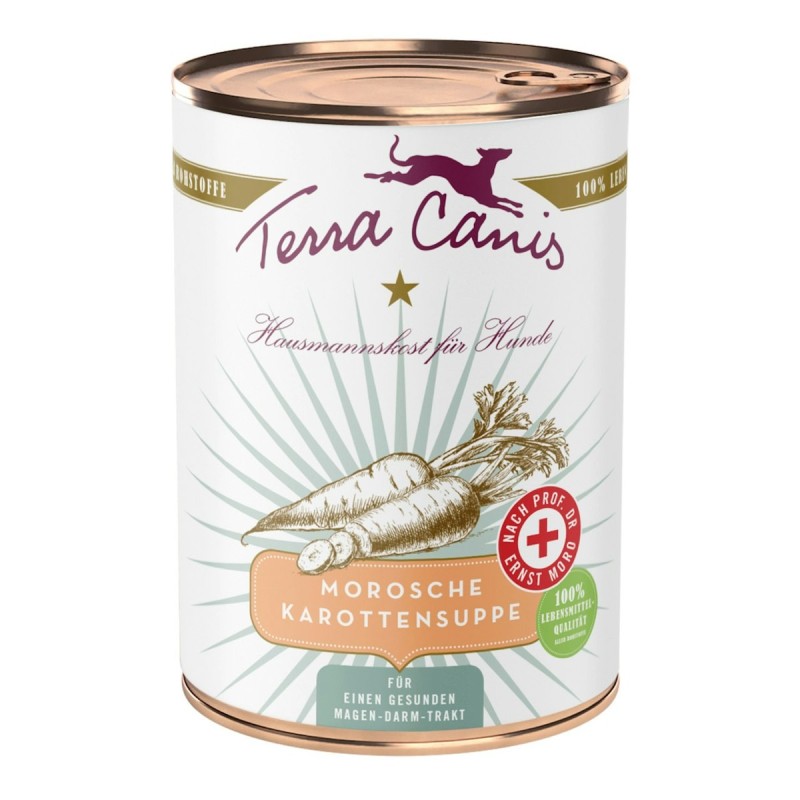 Terra Canis 400 Gramm Hundenassfutter Sparpaket 12 x 400 Gramm Morosche Karottensuppe