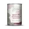 MJAMJAM Leckere Mahlzeit 400g Dose Katzennassfutter Sparpaket 12 x 400 Gramm herzhaftes Wild & Kaninchen an fruchtigen Heidel