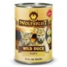 WOLFSBLUT Puppy 395g Hundenassfutter Sparpaket 12 x 395 Gramm Wild Duck Ente mit Kürbis