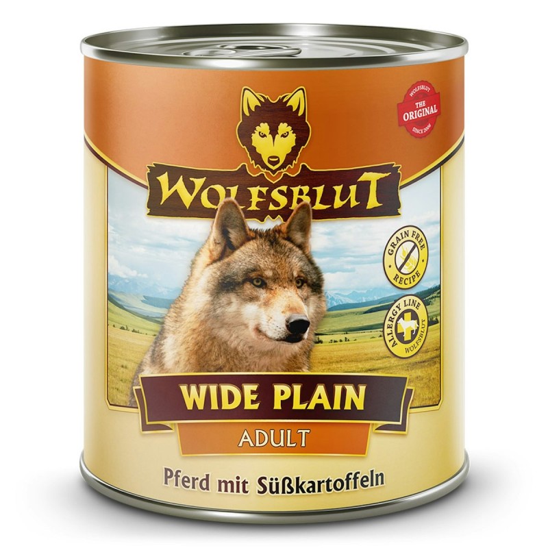 WOLFSBLUT 800g Hundenassfutter Sparpaket 12 x 800 Gramm Wild Duck Ente mit Kartoffeln