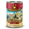 WOLFSBLUT Puppy 395g Hundenassfutter Sparpaket 12 x 395 Gramm Blue Mountain Wild mit Süßkartoffeln