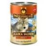 WOLFSBLUT 395g Hundenassfutter Sparpaket 12 x 395 Gramm Alaska Salmon Lachs mit Kartoffeln