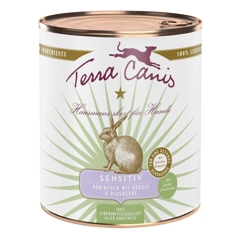 Terra Canis Sensitive 800 Gramm Hundenassfutter 6 x 800 Gramm Kaninchen