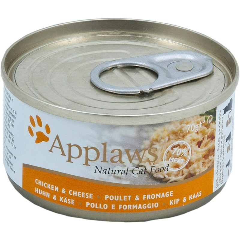 Applaws 70g Katzennassfutter 24 x 70 Gramm Huhn & Käse