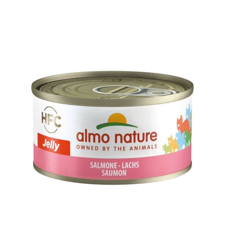 Almo Nature HFC Jelly 70g Dose Katzennassfutter 24 x 70 Gramm Lachs