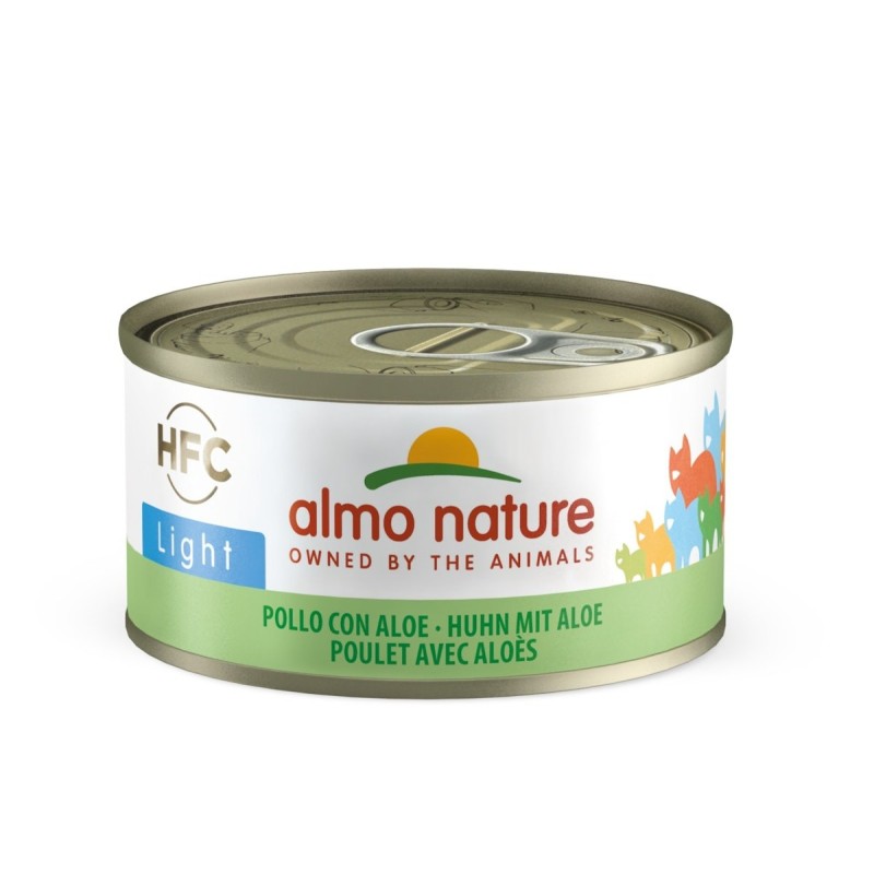 Almo Nature HFC Light 70g Dose Katzennassfutter 24 x 70 Gramm Huhn mit Aloe Vera