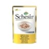 Schesir Jelly Beutel 85 Gramm Katzennassfutter 20 x 85 Gramm Thunfisch und Huhn