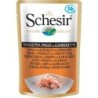 Schesir 30 x 50g Beutel Katzennassfutter Thunfisch mit Huhn & Garnelen