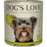 Dog's Love Bio 800g Dose Hundenassfutter Sparpaket 12 x 800 Gramm Huhn mit Buchweizen, Sellerie & Basilikum