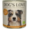 Dog's Love Bio 800g Dose Hundenassfutter 6 x 800 Gramm Pute mit Amaranth, Kürbis & Petersilie