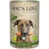 Dog's Love BARF Organics 400g Dose Hundenassfutter Sparpaket 12 x 400 Gramm Bio Greens mit Gemüse & Obst