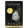 Cat's Love Adult 85g Beutel Katzennassfutter Sparpaket 24 x 85 Gramm Huhn Pur mit Leinöl & Brennessel