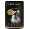 Cat's Love Senior 85g Beutel Katzennassfutter Sparpaket 24 x 85 Gramm Ente