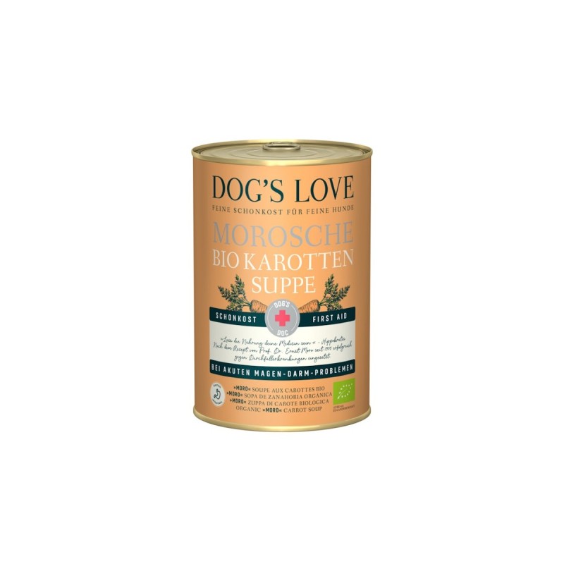 Dog's Love Morosche Bio-Karottensuppe 400 Hundenassfutter 12 x 400 Gramm