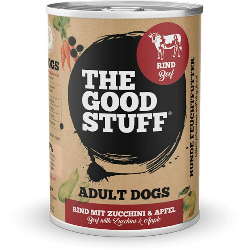 The Goodstuff Adult 400 Gramm Hundenassfutter Sparpaket 12 x 400 Gramm Beef und Zucchini