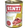 RINTI Kennerfleisch 400g Dose Hundenassfutter 48 x 400 Gramm Pute