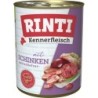 RINTI Kennerfleisch 800g Dose Hundenassfutter Sparpaket 36 x 800 Gramm Schinken