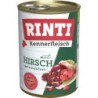 RINTI Kennerfleisch 400g Dose Hundenassfutter 48 x 400 Gramm Hirsch