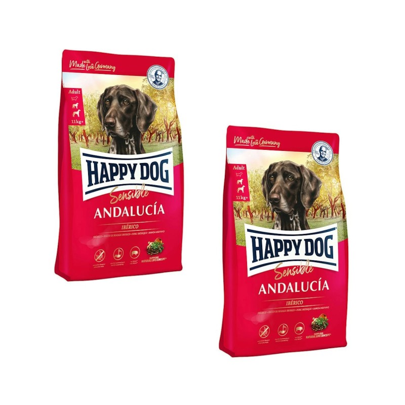 HAPPY DOG Supreme Sensible Andalucía Ibérico Hundetrockenfutter Sparpaket 2 x 11 Kilogramm