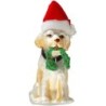 Krebs Glas Lauscha Christbaumschmuck »CBK01002, Weihnachtsdeko, Christbaumschmuck«, (1 tlg.), Hund mit Weihnachtsmütze, aus G