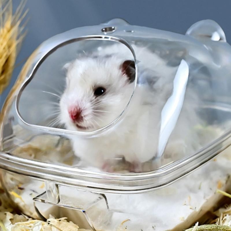 Hamster Sand Badezimmer Kunststoff Transparent Sand Bad Behälter Toilette Badewanne Für Hamster Chinchilla