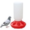 2Pcs 1L Huhn Feeder Bequem Leicht zu Reinigen Vogel Feeder Wiederverwendbare Geflügel Lebensmittel Wasser Feeder für