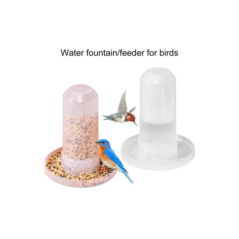 350ml Vogel Feeder Bequem Große Kapazität Haustier Huhn Vogel Papagei Lebensmittel Wasser Dispenser Haustier