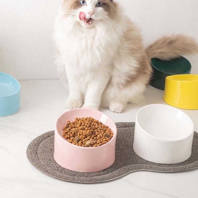 Dog Cat Food Dish Puppy Kitten Water Feeder Container Cat Food Bowl Pet Supplies Pet Feeder Bowl