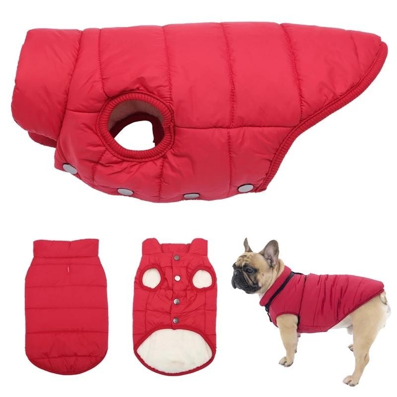 Hundekleidung Winter-Haustier-Hundeweste, Jacke, Kleidung für kleine, mittelgroße und große Hunde, warmer Fleece-Hundemantel,