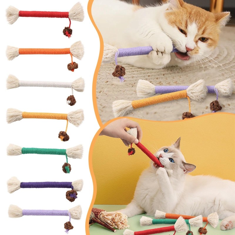 Nagen- und Schleifspielzeug für Katzen, handverpacktes Katzenspielzeug