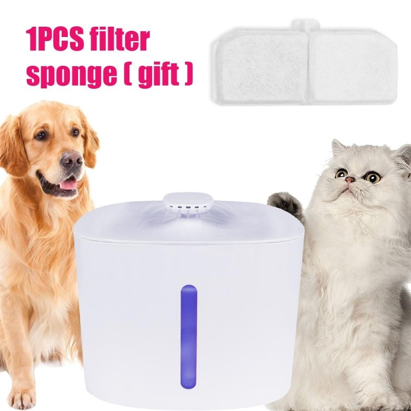 Pet Smart Drinking Feeder USB Automatischer Wasserbrunnen 3L mit LED-Licht Katze Hund Trinknapf Katze Wasserspender