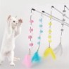 Pompom Katze Spielzeug Interaktive Stick Feder Spielzeug Kätzchen Necken Spielen Plüsch Ball Pet Liefert Für Katze Spielzeug