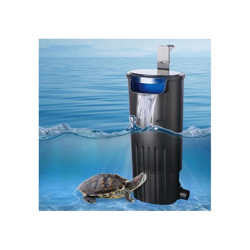 Tankfilter, großer Filterraum, extrem leiser Schildkrötentankfilter, schnelle und effektive Filtration für Aquarien