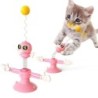 Spring suction cup funny cat toy