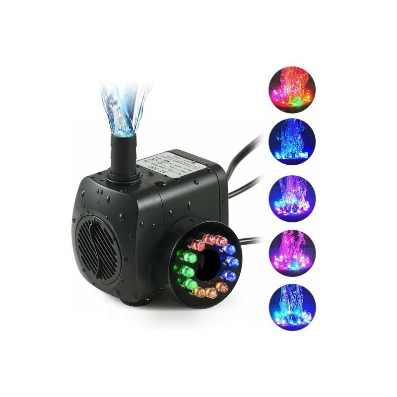 15W 800L/H 12LED Mini Aquarium Aquarium Teiche Tauchbrunnen Wasserpumpe