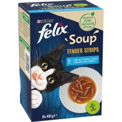 Felix Soup Tender Strips Geschmacksvielfalt aus dem Wasser 6x48g - 288 g