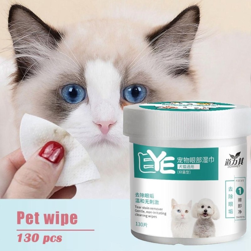 Gentle Cat Tear Stain For Dogs Cats Wet Wipes Towels Remover Wipes Cleaning Paper