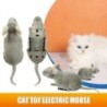 1PC Elektrische Maus Spielzeug Katze Spielen Automatische Flucht Roboter Vibration Krabbeln Batterie Betrieben Plüsch Maus Ha