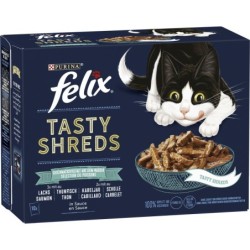 Felix Tasty Shreds Geschmacksvielfalt aus dem Wasser 10x80g - 800 g