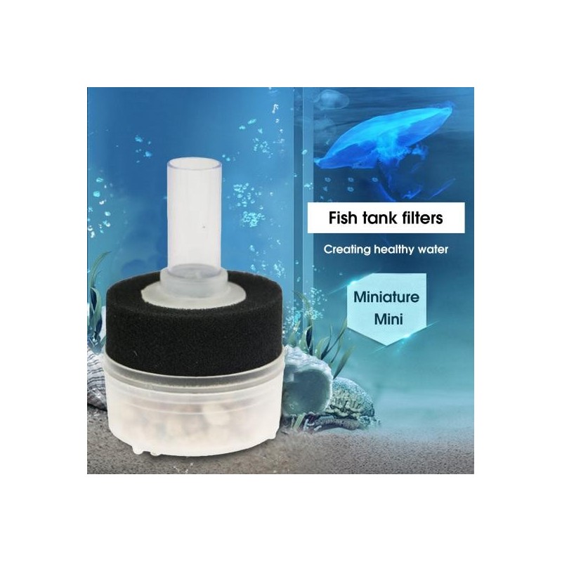 Mini Fisch Tank Filter mit Maifan Stein Austauschbare Wasser Absorbieren Aquarium Filter mit