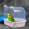 Haustier Vogel Papagei Transparent Badewanne Badewanne Dusche Box Hängen Käfig Dekor THG