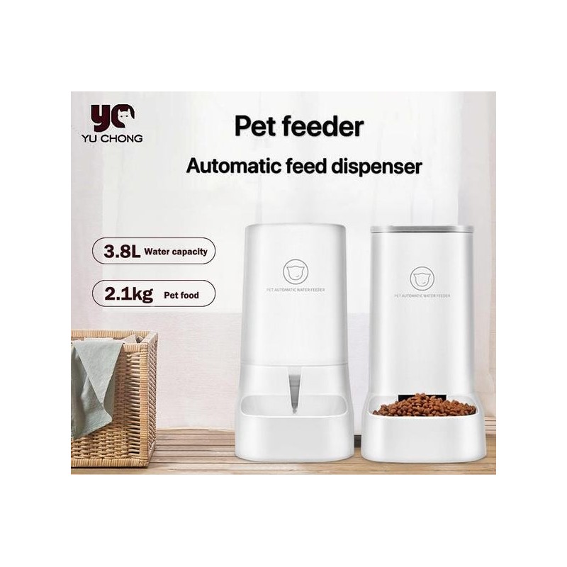 Haustier Hund Automatische Feeder Katze Trinker Hund Schüssel Katze Becken Wasser Feed Hundefutter Spender Kombination Lageru