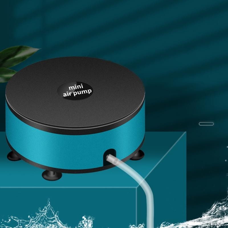 Mini-Luftpumpe für Aquarien, ultra-leise Sauerstoffpumpe für Aquarien mit Saugnapf, tragbare USB-Luftpumpe mit 1,5 W