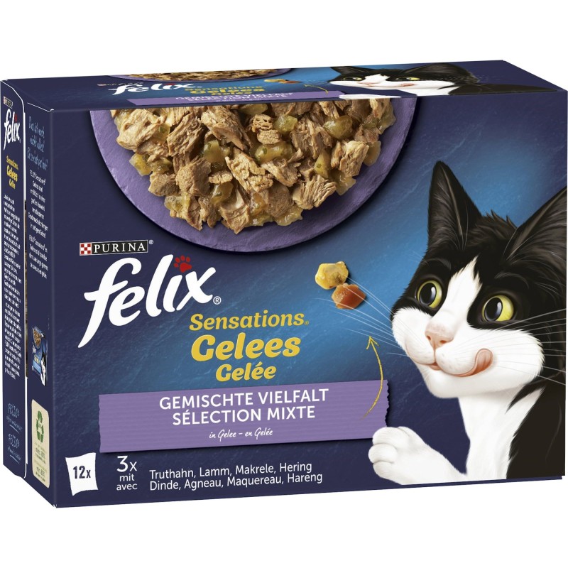 Felix Sensations Gelee Gemischte Vielfalt 12x85g - 1.020 g