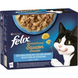 Felix Sensations Saucen Geschmacksvielfalt aus dem Wasser 12x85g - 1.020 g