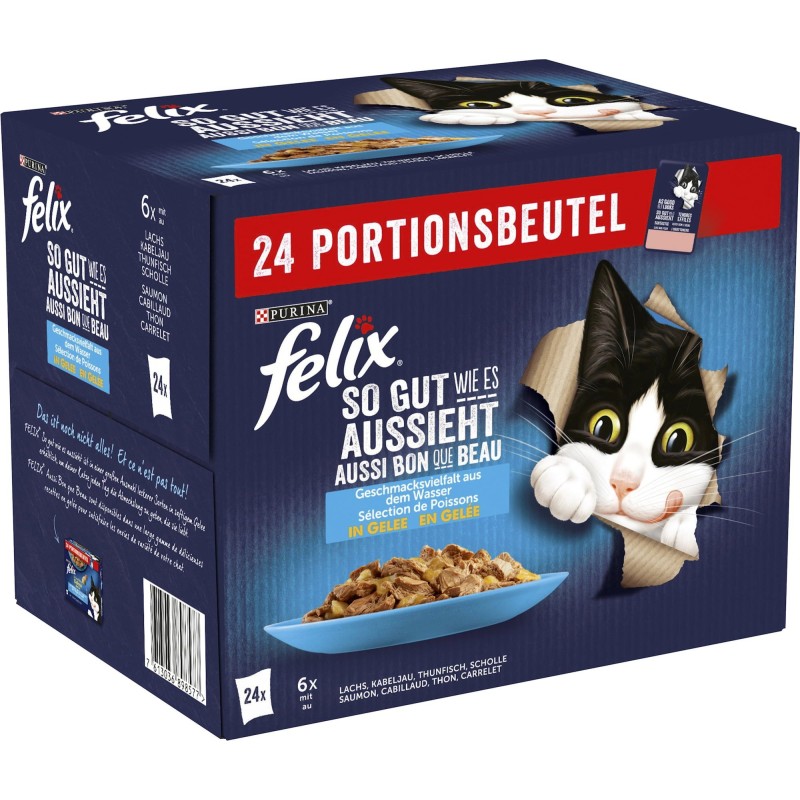 Felix So gut wie es aussieht Geschmacksvielfalt aus dem Wasser 24x85g - 2.040 g