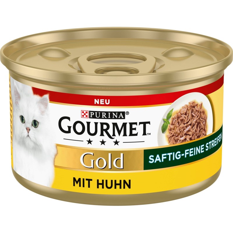 Gourmet Gold Saftig-Feine Streifen mit Huhn - 85 g