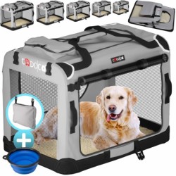 Hundebox Grau S 50x34x36cm