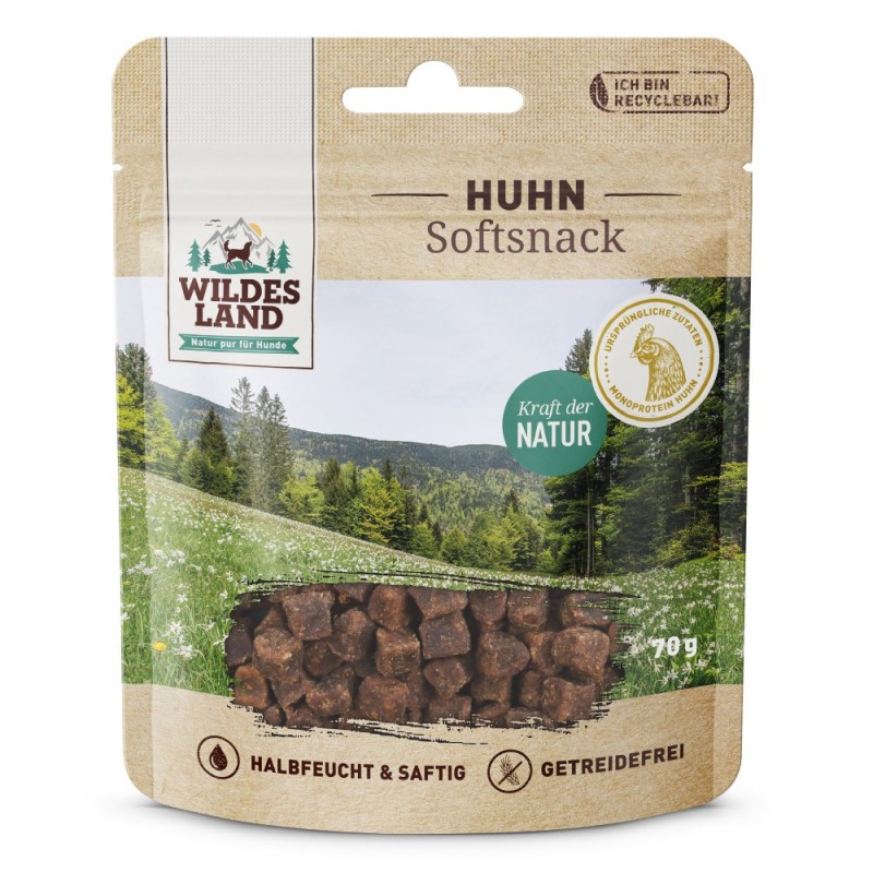 Wildes Land | Huhn | Softsnack | 8 x 70 g