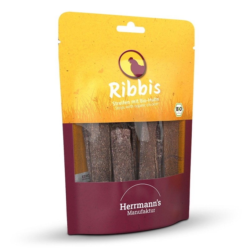 Herrmann's | Bio Huhn | Ribbis | 6 x 80 g